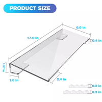 Support de clavier incliné en acrylique plateau d'ordinateur PC antidérapant avec support d'organisateur de matières plastiques en tissu métallique pour le stockage de bureau