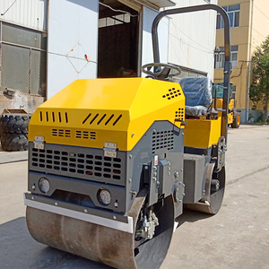 Xách tay 1 tấn 1.5 tấn 2 tấn đi xe trên TANDEM nhỏ Máy đầm hai bánh xe trống đường lăn DIESEL rung máy Đầm để bán - Product Image 5