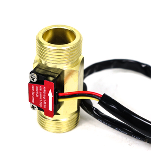 Sensor de flujo de agua de latón OEM DN15 G3/4, interruptor de flujo de agua magnético de cobre completo DN20, medidor de flujo de agua de latón con pulso Hall - Product Image 3