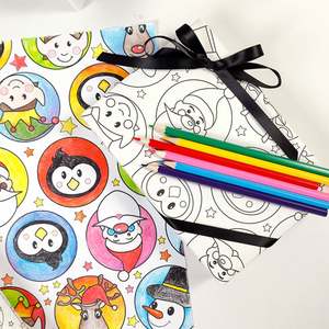 High Quality Wholesale 80g Christmas Graffiti Art <b>Paper</b> <b>Tissue</b> 43*300cm Gift Luxury Custom Packaging <b>Wrapping</b> <b>Paper</b> Roll - Product Image 6