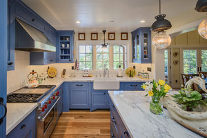 CBMmart Solid Wood PVC Custom Complete Modern Glossy Shaker Cupboards Island <strong>Kitchen</strong> Cabinets Set Style Customer <strong>Kitchen</strong> Design - Product Image 3