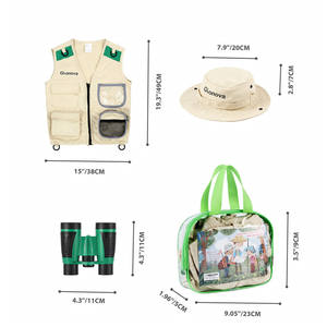 Jouets d'explorateur scientifique de luxe Kit d'aventure pour enfants pour les <span class=keywords><strong>jeux</strong></span> de plein air jouer préscolaire habiller les costumes jouets <span class=keywords><strong>éducatifs</strong></span> - Product Image 4