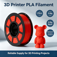 Filamento PLA Mate Sólido Básico de 1 kg y 0,02 mm, Alta Precisión Dimensional, 1,75 mm de Diámetro, para Impresión de Modelos y Manualidades, MEIJIMEI 5 kg