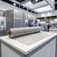 Stand d'exposition modulaire en forme droite en tissu Flex Banner pour salon professionnel, options multicolores