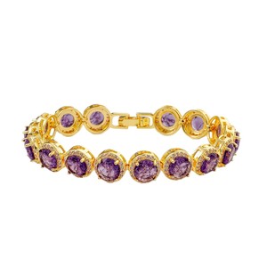 Pulseira de Cristal de Zircônia Luxuosa e Brilhante para Mulheres, Corrente de Mão em Forma de Coração Romântica, Joias de Moda para Jantar e Festas, Presente para Meninas, Banho de Ouro - Product Image 5