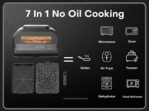 2024 nuovo arrivo elettrodomestici multifunzionali aria calda Friteuse Sans Huile Touch Screen tostapane friggitrice <span class=keywords><strong>forno</strong></span> alogeno - Product Image 6