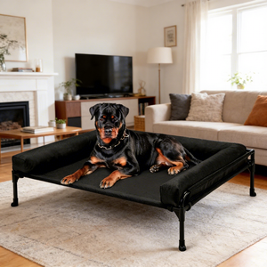 Elevated <strong>Dog</strong> <strong>Bed</strong> with Bolster Large Outdoor Raised Pet Cot Breathable Mesh Cooling <strong>Dog</strong> <strong>Bed</strong> for Extra Large <strong>Dogs</strong> - Product Image 6