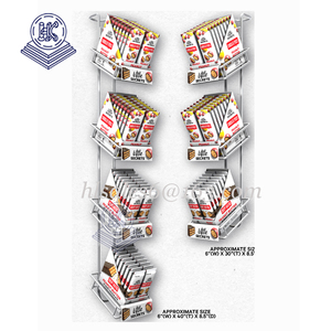 Kim Loại Hàng Hóa Dây Cà Phê Khoai Tây Chip Sô Cô La Thực Phẩm Bánh Mì Sản Phẩm Snack Hiển Thị Kẹo Xách Tay - Product Image 3