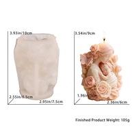 DIY Mutter-und-Kind Duftkerzenform Blumen Schmetterlinge mit Baby Silikonform Heimdekoration Großhandel