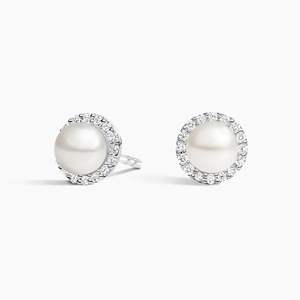 Boucles d'oreilles en or et perles avec logo personnalisé Bijoux en or blanc 14K 18K Perles d'eau <span class=keywords><strong>de</strong></span> mer à vendre Acheter <span class=keywords><strong>de</strong></span> l'or près <span class=keywords><strong>de</strong></span> chez moi - Product Image 5
