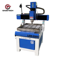 Machine de fraisage CNC 3 axes à broche unique 60x60 pour aluminium et métal, prix compétitif, composants PLC essentiels