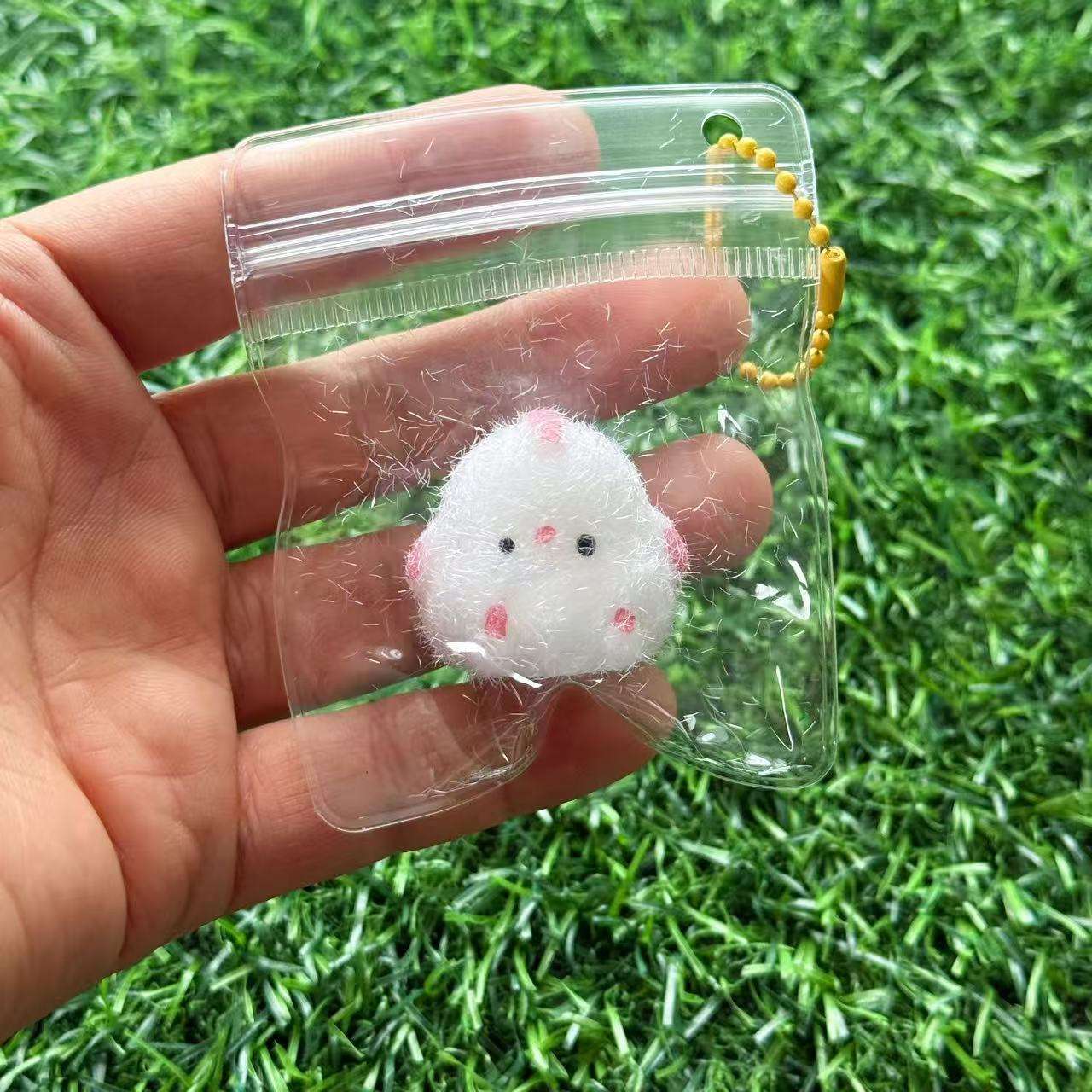 White bobo chicken snacks-pvc bag packaging