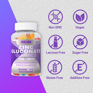 Gomitas de Biotina de Marca Privada OEM con Gluconato de Zinc, Favorecen la Salud del Cabello y las Uñas, Bienestar General para Adultos - Product Image 3