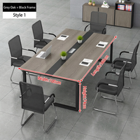 Table longue simple et moderne pour bureau, combinaison table et chaise, table de conférence, poste de travail, station de formation du personnel