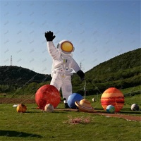 Zhenmei Space Thème Décoration 3m Publicité Géante Conception Personnalisée Astronaute Ballon Gonflables