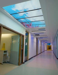 Modern gökyüzü bulut Panel AYDINLATMA 2x4ft 1200x600 40W 30W arkadan aydınlatmalı yüzey tavan gökyüzü açık mavi yapay gökyüzü Panel AYDINLATMA - Product Image 6