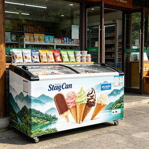 Autocollant de réfrigérateur en gros, résistant à l'eau, pour congélateur <span class=keywords><strong>et</strong></span> armoire, affiche murale décorative, étiquette autocollante pour magasin - Product Image 1