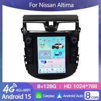 HFMidia 9.7 inci Radio BT Layar Vertikal Multimedia Video Head Unit Untuk Nissan Altima 2013-2016 Wireless CarPlay Auto Players