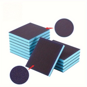 Lot de 10 éponges abrasives réutilisables double face, grain 60-320, pour ponçage humide/sec du bois, du métal, des meubles, de la peinture et du plâtre - Product Image 3