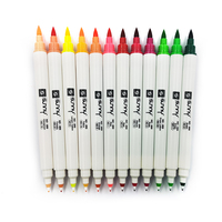Marqueur à encre à double tête à base d'alcool 24/48 couleurs pour le dessin et l'art au stylo