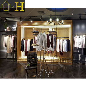 Người Đàn Ông Vải Cửa Hàng Thiết Kế Tùy Chỉnh Cửa Hàng Quần Áo Hiển Thị Giá Quần Áo Cửa Hàng Đồ Nội Thất Cho Cửa Hàng Quần Áo Trang Trí - Product Image 6