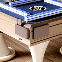 Meja Mahjong Modern dengan permukaan yang lakan dan bingkai kayu