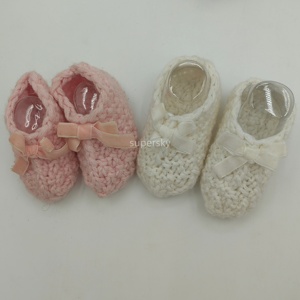 Chaussons en <span class=keywords><strong>tricot</strong></span> acrylique et spandex personnalisés, très vendus, respirants, chaussettes d'hiver, chaussures <span class=keywords><strong>pour</strong></span> <span class=keywords><strong>nouveau</strong></span>-nés, femmes, motif animal, cheville - Product Image 6