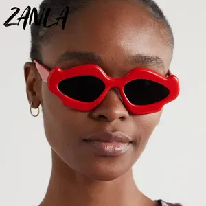 Y2k Punk Cloud Sunglasses Women Flame Sun Glasses For Ladies 2023 New Trendy Retro 2000's Irregular Eyewear Shades Funny Uv400