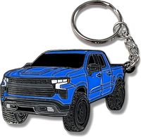 Porte-clés de voiture personnalisé en alliage de zinc durable, modèle 3D en métal Jeep Grand Cherokee tout-terrain, accessoires automobiles, cadeau souvenir pour