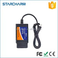 Escáner OBD2 USB Starcharm Elm327 V1.5 para Lector de Códigos, Herramienta de Diagnóstico Profesional, Certificado CE/FCC, Compatible Universalmente con 9-16V