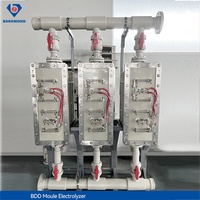 Système d'électrolyseur à plaques d'électrodes industrielles BOROMOND 5000L/heure 400A/20V, durable, résistant à la corrosion, traitement des eaux usées
