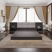 Meubles modernes pour chambres d'hôtel, ensembles de meubles de chambre en bois, panneaux MDF, MFC, fabricant de meubles de lit pour hôtel