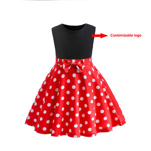 <span class=keywords><strong>Abito</strong></span> da principessa personalizzato per ragazze a pois, Costume da festa di compleanno, Costume da <span class=keywords><strong>Minnie</strong></span> Cosplay per bambini - Product Image 1