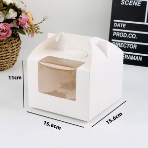 Sunshine Wholesale - Caja Porta Pasteles Personalizada, Portátil, con Ventana, de Grado Alimenticio, para 1, 2, 4, 6 o 12 Pasteles - Product Image 4