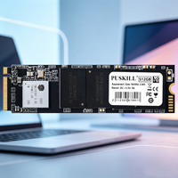 PUSKILL M.2 NGFF SSD 2280 SATA III 128GB 256GB 512GB 1TB 2TB Internal Solid State Drive untuk Gaming Desktop Laptop