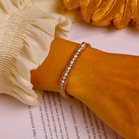 Nouveau Bracelet Tendance en Acier Inoxydable avec Diamants Colorés et Zircons, Style Rétro Personnalisé Hip Hop pour Hommes et Femmes