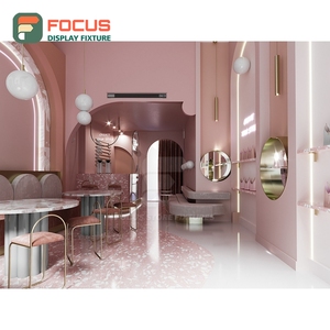 Comptoir de service autoportant pour café avec étagère vitrée, zone pour couvercles de tasses et condiments, comptoir commercial pour café - Product Image 3