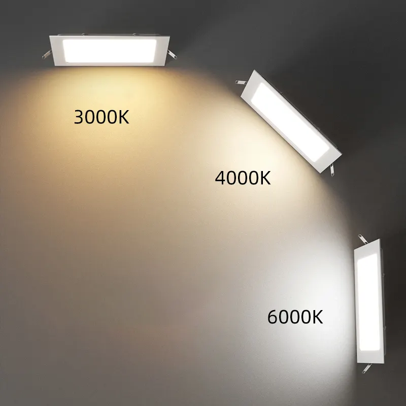 공장 가격 실내 조명 라운드 사각 Led 패널 빛 천장 홈 오피스 80 SMD2835 에 대 한 현대 매입형 장착 슬림