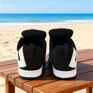 Zapatillas Casuales con Cordones para Hombre y Mujer, Blancas, con Punta de PVC, Estilo Urbano, Bajas, Transpirables, para Primavera/Invierno - Product Image 2