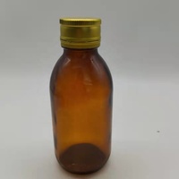 Bouteille de sirop d'ambre clair avec bouchon à vis 30ml 60ml 100ml 125ml 150ml 200ml 300ml 500ml Capacités