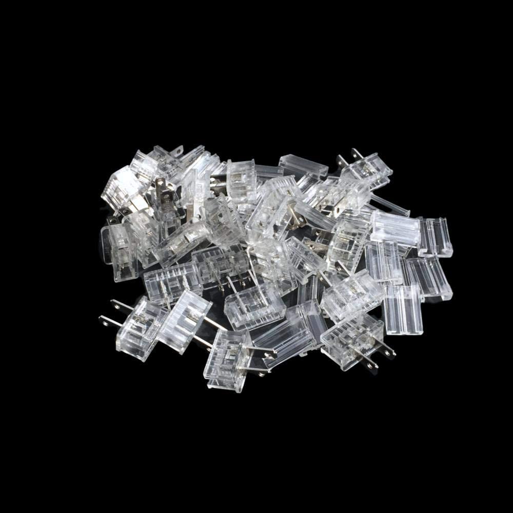 120V Male Zip Plug with 8 Amp Fuse - SPT-1 10 Pack Green