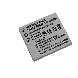 Batería DB-L20 de 1200mAh con Decodificación Completa para Videocámara Sanyo, Certificación CE RoHS, Venta al Por Mayor, 0 Ciclos, Capacidad Total - Product Image 1