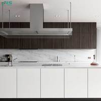 Ais Meubles de cuisine Style de luxe Design moderne Armoire de cuisine personnalisée de haute qualité Shaker blanc Armoire de cuisine