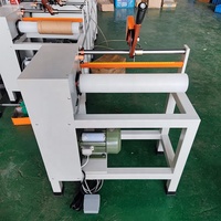 Machine manuelle simple à moteur pour le refendage et la découpe de tubes en papier à grande vitesse
