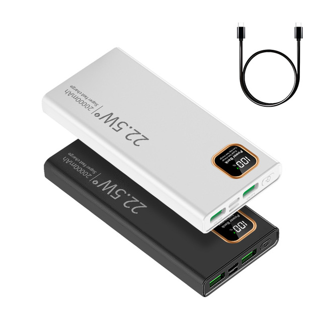 10000mAh 20000mAh 30000mAh Fast Charging Portable Phone Charger LED Display Outdoor Power Bank