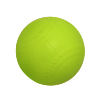 Bola Lempar Latihan Softball 12 inci, Bahan PU Lembut, Tahan Benturan Rendah, untuk Latihan Tim Olahraga Sekolah, Mesin Lempar, Memukul, dan Berlatih Fielding