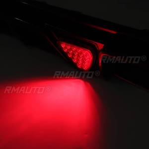 Carbon Fiber Look Rear Bumper <b>Diffuser</b> Lip Spoiler With <b>LED</b> Light for Honda Civic 11th 2022-2023 - Product Image 6