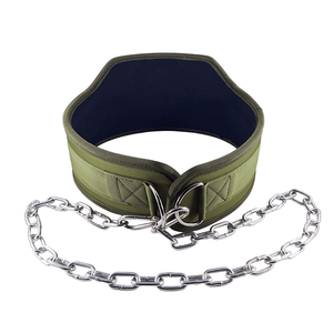 Factory High Quality Neoprene Dip <b>Belt</b> with Breathable Steel Chain and Thick Buckle for Gym Lifting Fitness Bodybuilding - Product Image 1