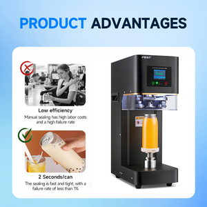 Máquina Selladora de Latas Automática Portátil con Bases Intercambiables para Latas de Bubble <span class=keywords><strong>Tea</strong></span>, Café y Jugo, Sellado Simple de un Solo Toque - Product Image 4