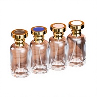 Nouveau style – Flacon de parfum cosmétique rond en verre de 50 ml avec couvercle coloré, impression sérigraphiée, échantillon gratuit, pulvérisateur à pompe de surface